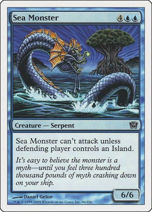 Carta MTG-Mostro Marino-Nona Edizione-N.071-ITA-Good-