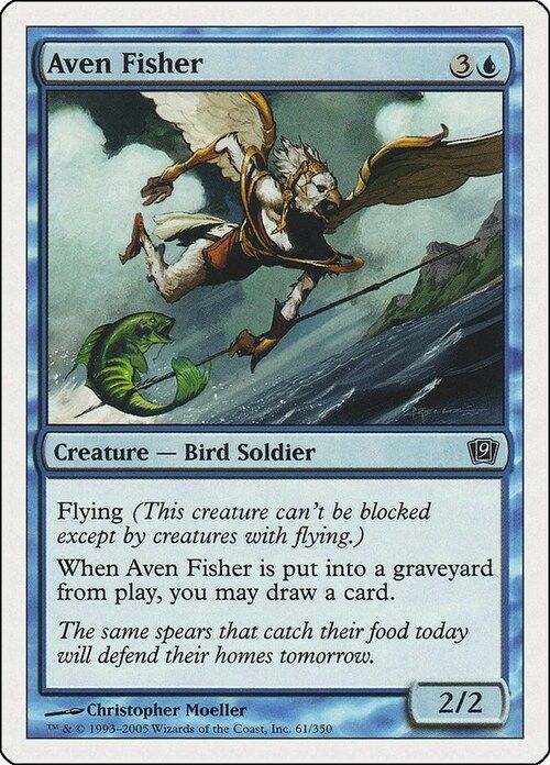 Carta MTG-Pescatore Aviano-Nona Edizione-N.096-ITA-EX-