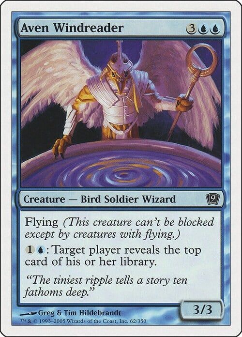 Carta MTG-Scrutavento Aviano-Nona Edizione-N.097-ITA-Poor- Foil