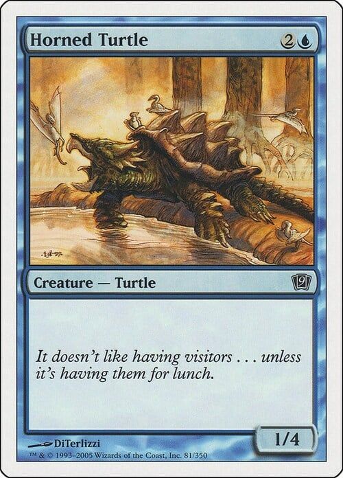 Carta MTG-Tartaruga Cornuta-Nona Edizione-N.098-ITA-NM- Foil