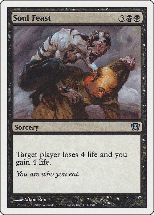 Carta MTG-Banchetto dell'Anima-Nona Edizione-N.107-ITA-EX-