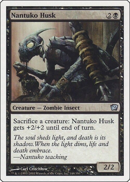 Carta MTG-Guscio Nantuko-Nona Edizione-N.128-ITA-EX-