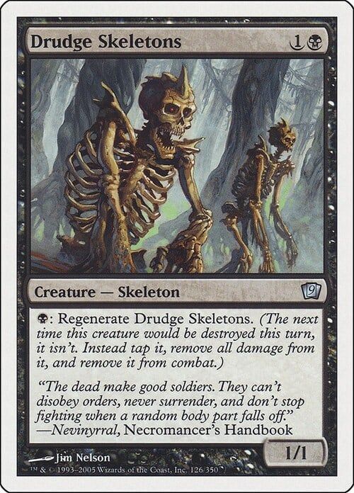 Carta MTG-Scheletri Maledetti-Nona Edizione-N.149-ITA-Played-