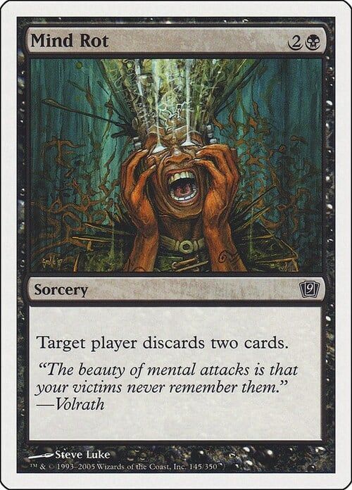 Carta MTG-Cancrena della Mente-Nona Edizione-N.145-ITA-Good-