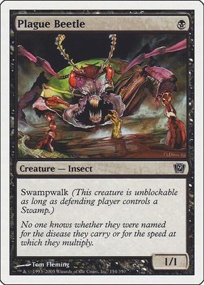 Carta MTG-Coleottero della Peste-Nona Edizione-N.118-ITA-NM-