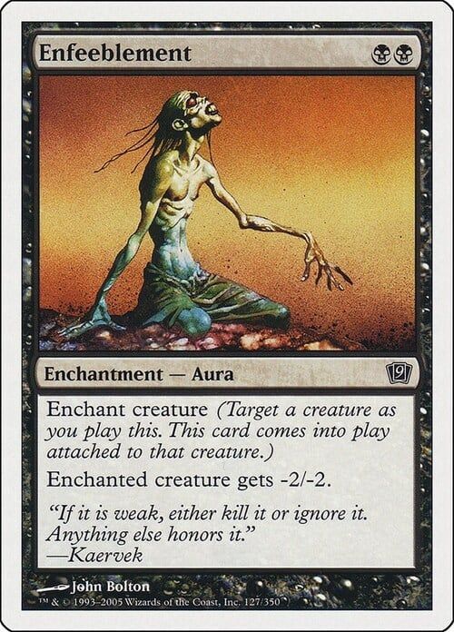 Carta MTG-Debilitazione-Nona Edizione-N.154-ITA-EX-