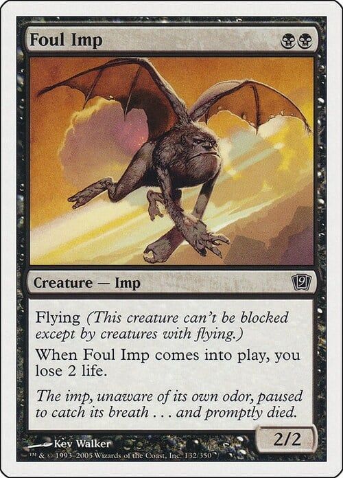 Carta MTG-Demonietto Fetido-Nona Edizione-N.127-ITA-Good-