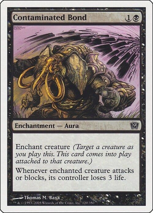 Carta MTG-Legame Contaminato-Nona Edizione-N.162-ITA-EX-