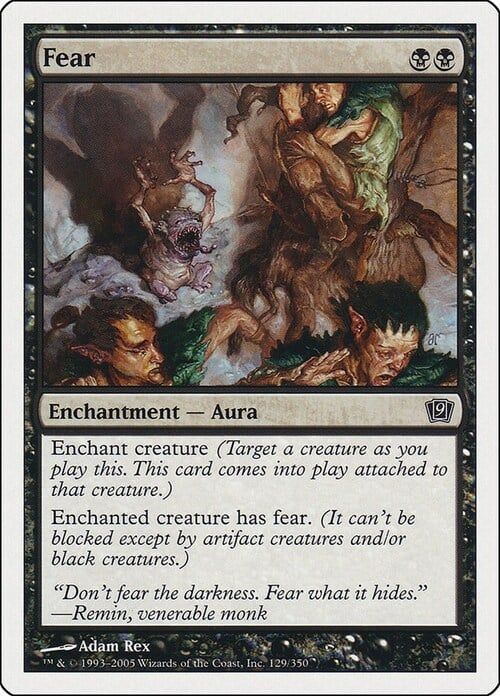 Carta MTG-Paura-Nona Edizione-N.129-ITA-EX-