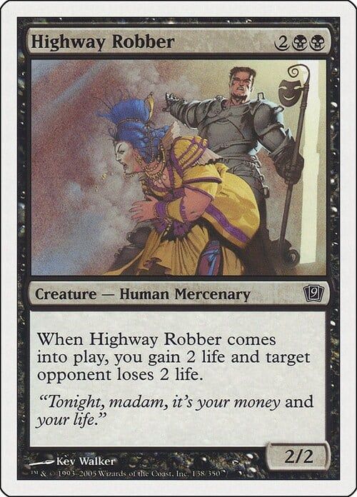 Carta MTG-Rapinatore di Strada-Nona Edizione-N.129-ITA-EX-