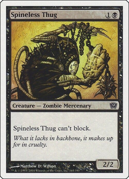 Carta MTG-Thug Codardo-Nona Edizione-N.136-ITA-EX-