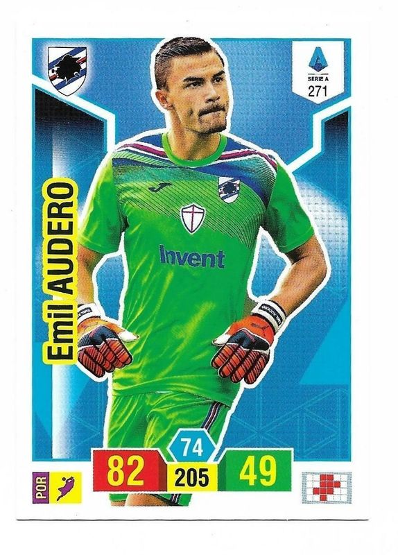 Trading card Adrenalyne 2019-20 - N°271 Emil Audero  Sampdoria