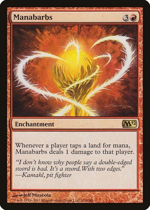 Carta MTG-Mana Spinato-Set Base 2012-N.156-ITA-EX-