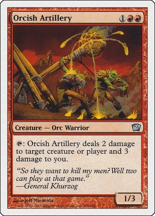 Carta MTG-Artiglieria Orchesca-Nona Edizione-N.173-ITA-Good-
