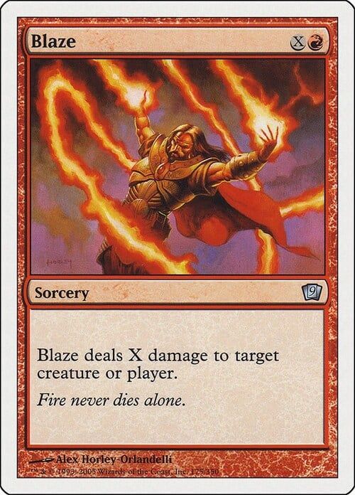 Carta MTG-Fiammata-Nona Edizione-N.206-ITA-Good-