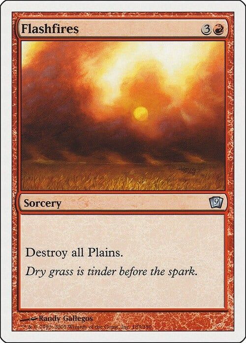 Carta MTG-Incendio-Nona Edizione-N.179-ITA-NM-