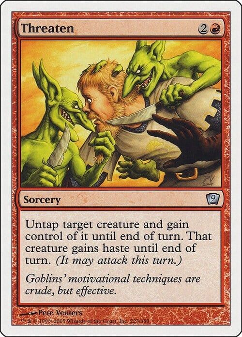 Carta MTG-Minacciare-Nona Edizione-N.183-ITA-EX-