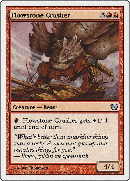 Carta MTG-Sgretolatore di Mutaroccia-Nona Edizione-N.184-ITA-EX-