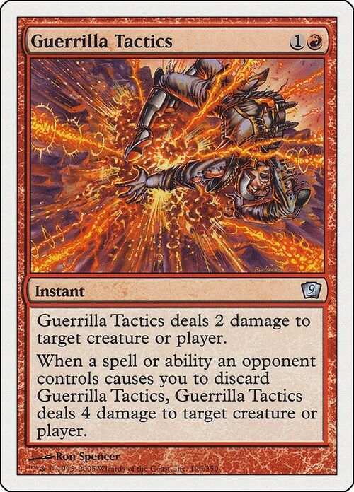 Carta MTG-Tattiche di Guerriglia-Nona Edizione-N.205-ITA-Played-