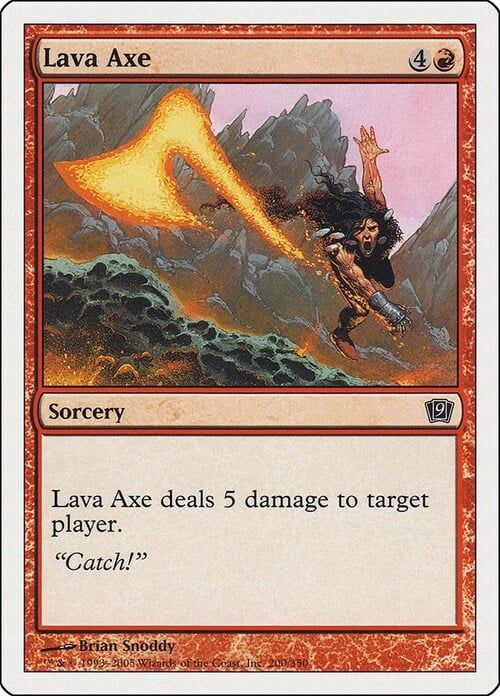 Carta MTG-Ascia di Lava-Nona Edizione-N.200-ITA-EX-