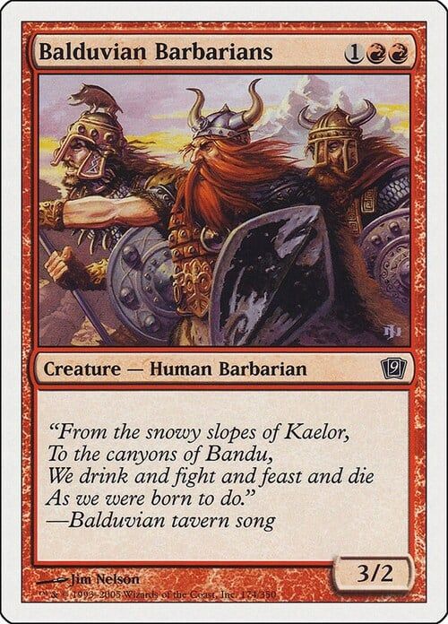 Carta MTG-Barbari di Balduvia-Nona Edizione-N.174-ITA-EX-