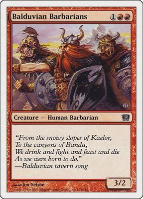 Carta MTG-Barbari di Balduvia-Nona Edizione-N.174-ITA-EX-
