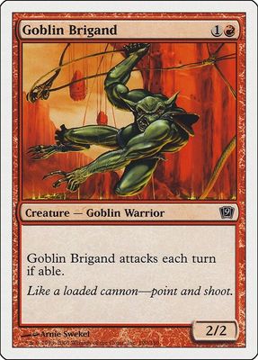 Carta MTG-Brigante Goblin-Nona Edizione-N.190-ITA-EX-