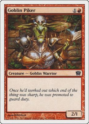 Carta MTG-Picchiere Goblin-Nona Edizione-N.226-ITA-EX-