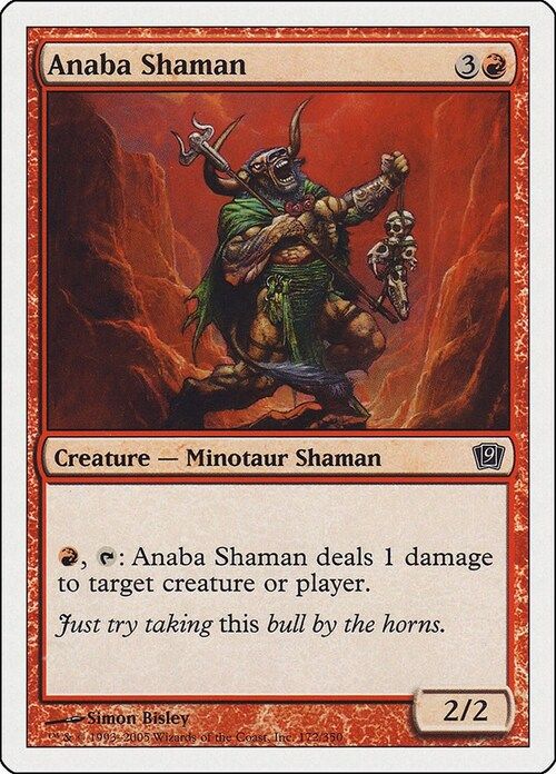 Carta MTG-Sciamano di Anaba-Nona Edizione-N.211-ITA-EX-