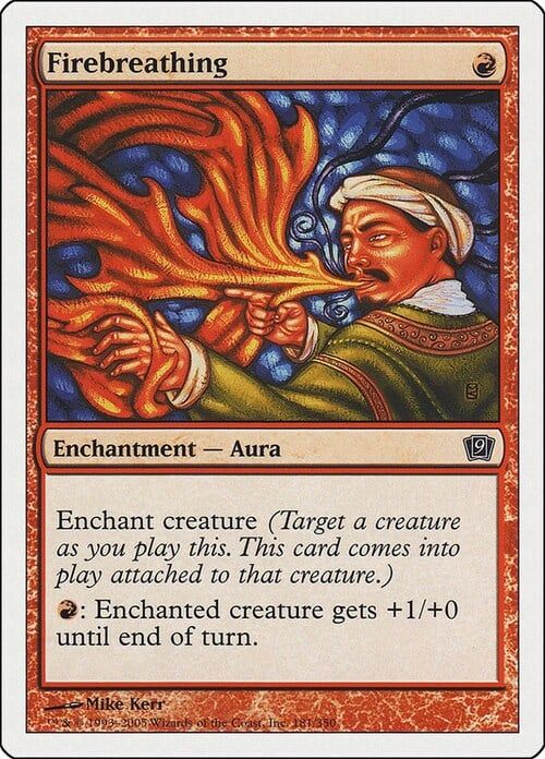 Carta MTG-Soffio del Drago-Nona Edizione-N.172-ITA-EX-