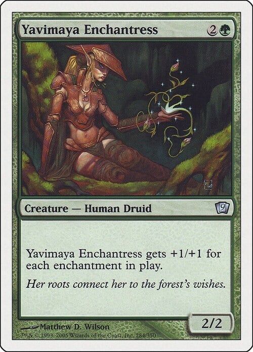 Carta MTG-Incantatrice di Yavimaya-Nona Edizione-N.252-ITA-EX-