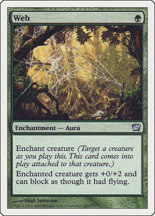 Carta MTG-Ragnatela-Nona Edizione-N.266-ITA-NM-
