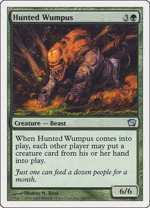 Carta MTG-Wumpus Braccato-Nona Edizione-N.259-ITA-EX-