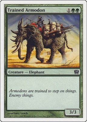 Carta MTG-Armodonte Addestrato-Nona Edizione-N.274-ITA-Good-