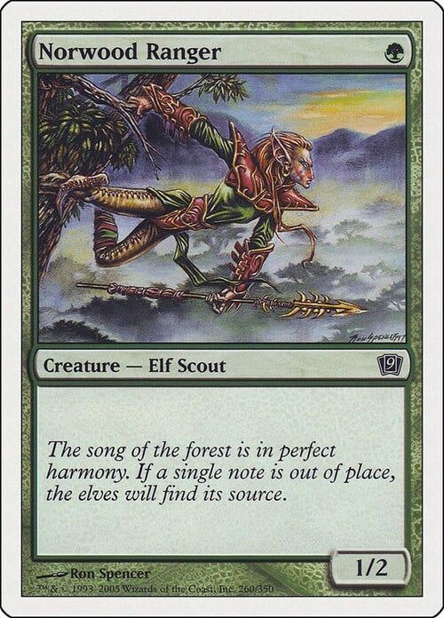 Carta MTG-Ranger di Norwood-Nona Edizione-N.260-ITA-NM-