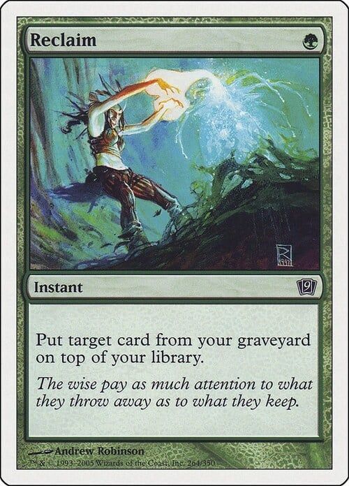 Carta MTG-Reclaim-Nona Edizione-N.264-EN-EX-