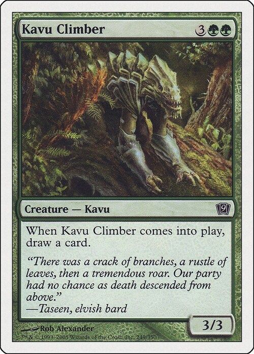 Carta MTG-Scalatore Kavu-Nona Edizione-N.258-ITA-EX-