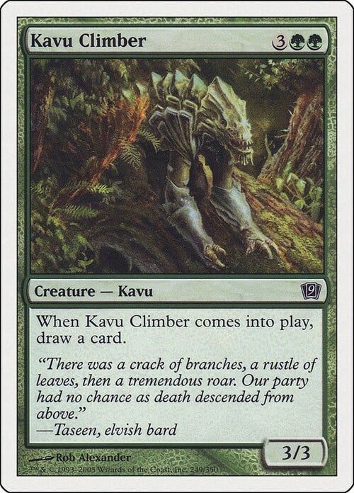Carta MTG-Scalatore Kavu-Nona Edizione-N.249-ITA-Poor-