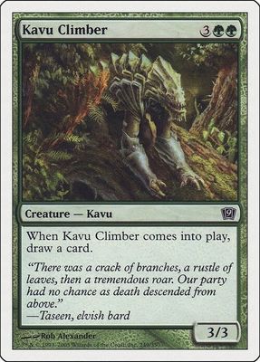 Carta MTG-Scalatore Kavu-Nona Edizione-N.249-ITA-Poor-