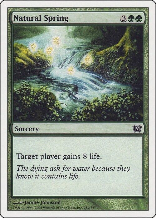 Carta MTG-Sorgente Naturale-Nona Edizione-N.285-ITA-EX-