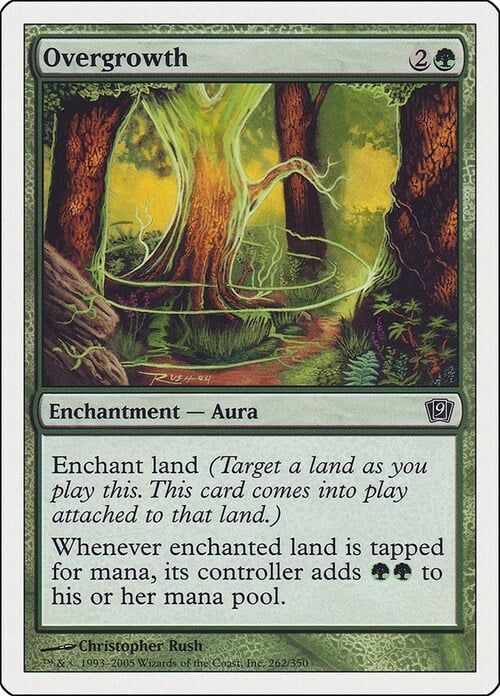 Carta MTG-Vegetazione Rigogliosa-Nona Edizione-N.276-ITA-EX-