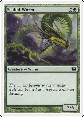Carta MTG-Wurm Squamato-Nona Edizione-N.233-ITA-Poor-