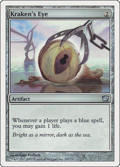 Carta MTG-Occhio del Kraken-Nona Edizione-N.302-ITA-NM-
