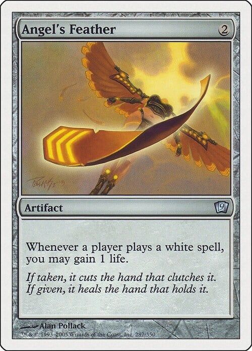 Carta MTG-Piuma d'Angelo-Nona Edizione-N.302-ITA-EX-