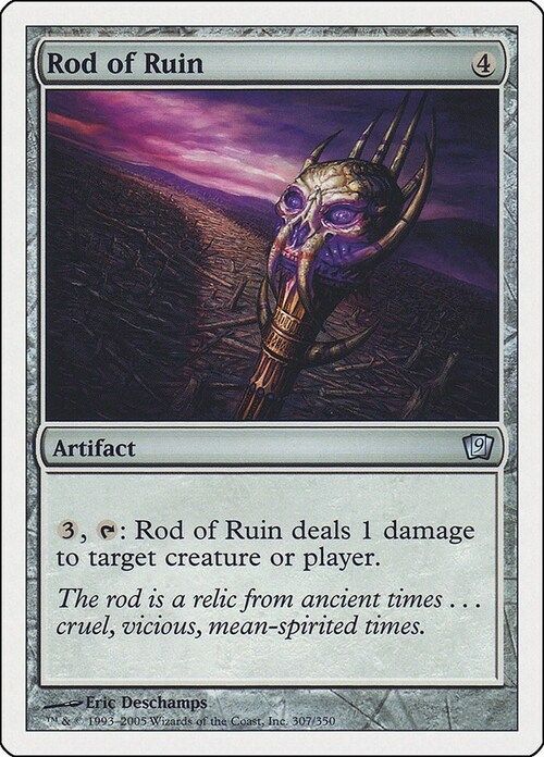 Carta MTG-Scettro della Rovina-Nona Edizione-N.287-ITA-EX-