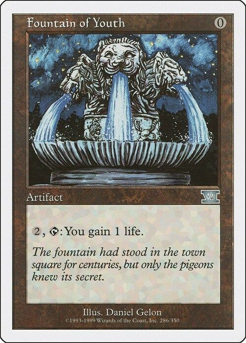 Carta MTG-Fontana della Giovinezza-Sesta Edizione-N.292-ITA-EX-