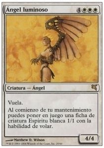 Carta MTG-Angelo Luminoso-Salvat-Hachette-N.001-ITA-EX-