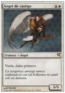 Carta MTG-Angelo del Castigo-Salvat-Hachette-N.58-60-ITA-EX-