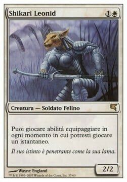 Carta MTG-Shikari Leonid-Salvat-Hachette-N.037-ITA-NM- Carta MTG-Shikari Leonid-Salvat-Hachette-N.037-ITA-NM-