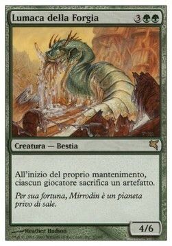 Carta MTG-Lumaca della Forgia-Salvat-Hachette-N.050-ITA-NM-